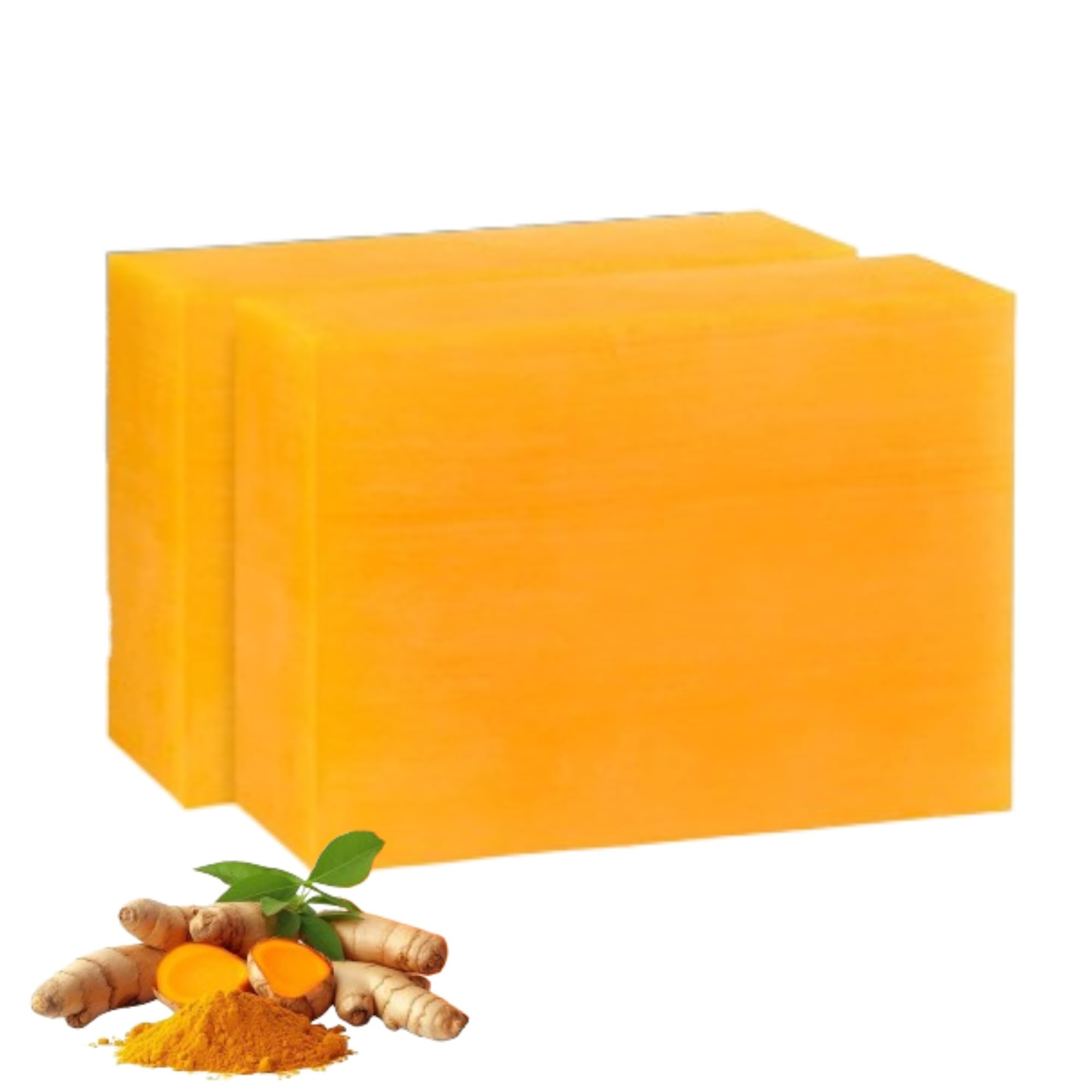 CRIVERY 2PCS Kojic Acid Soap Lemon Turmeric Kojic Acid Soap Orange Vitamin C Handmade Soap Orange Kojic Acid Soap for Body Face Wash Natural Orange Soap Bar for Home and Travel