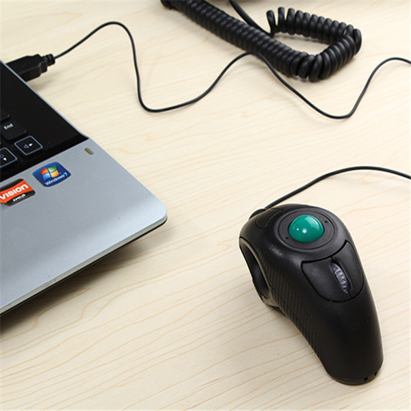 Wireless Trackball Mouse with Hand Grip