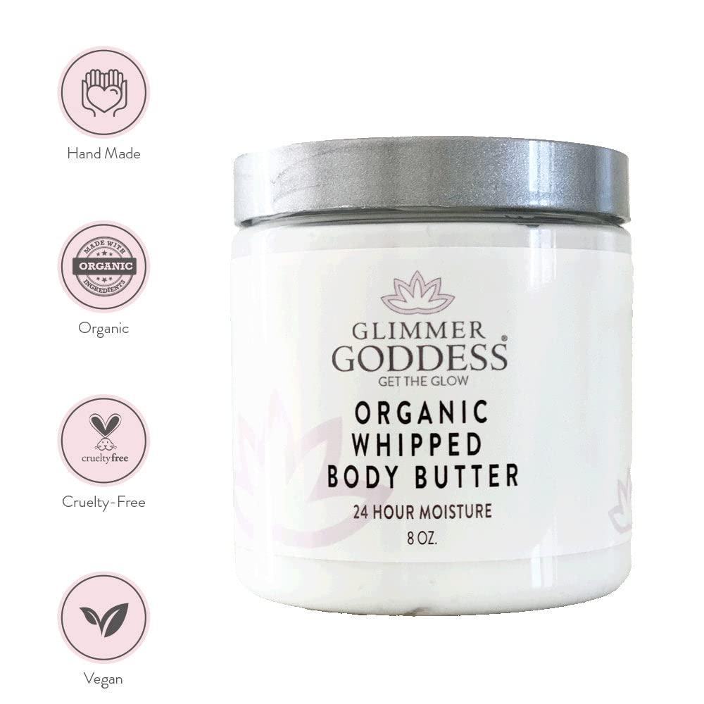 Peach Bellini Scent Organic Whipped Body Butter Vegan 24 Hr Hydration 8 oz