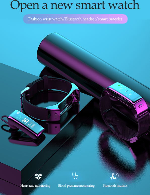 B6 Bluetooth Smartwatch with Heart Rate and Music