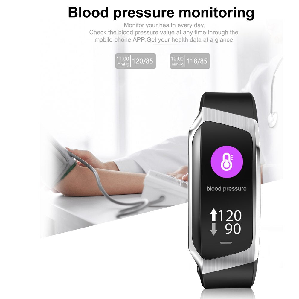E18 Smart Fitness Band with Heart Rate and Sleep Monitor