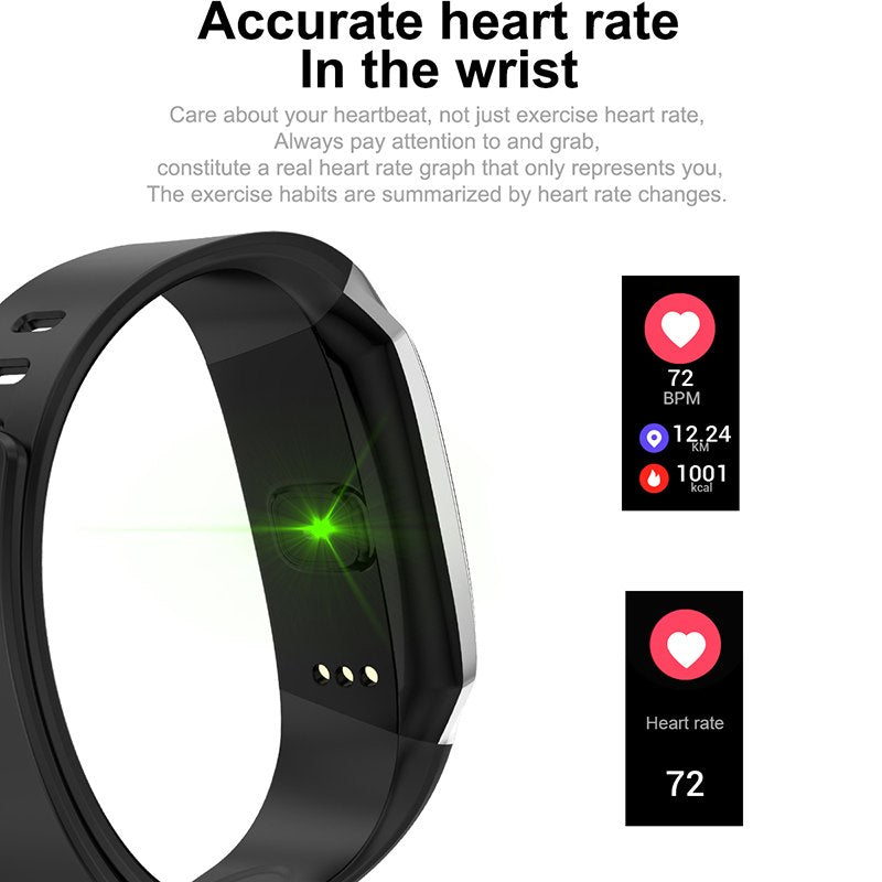 E18 Smart Fitness Band with Heart Rate and Sleep Monitor