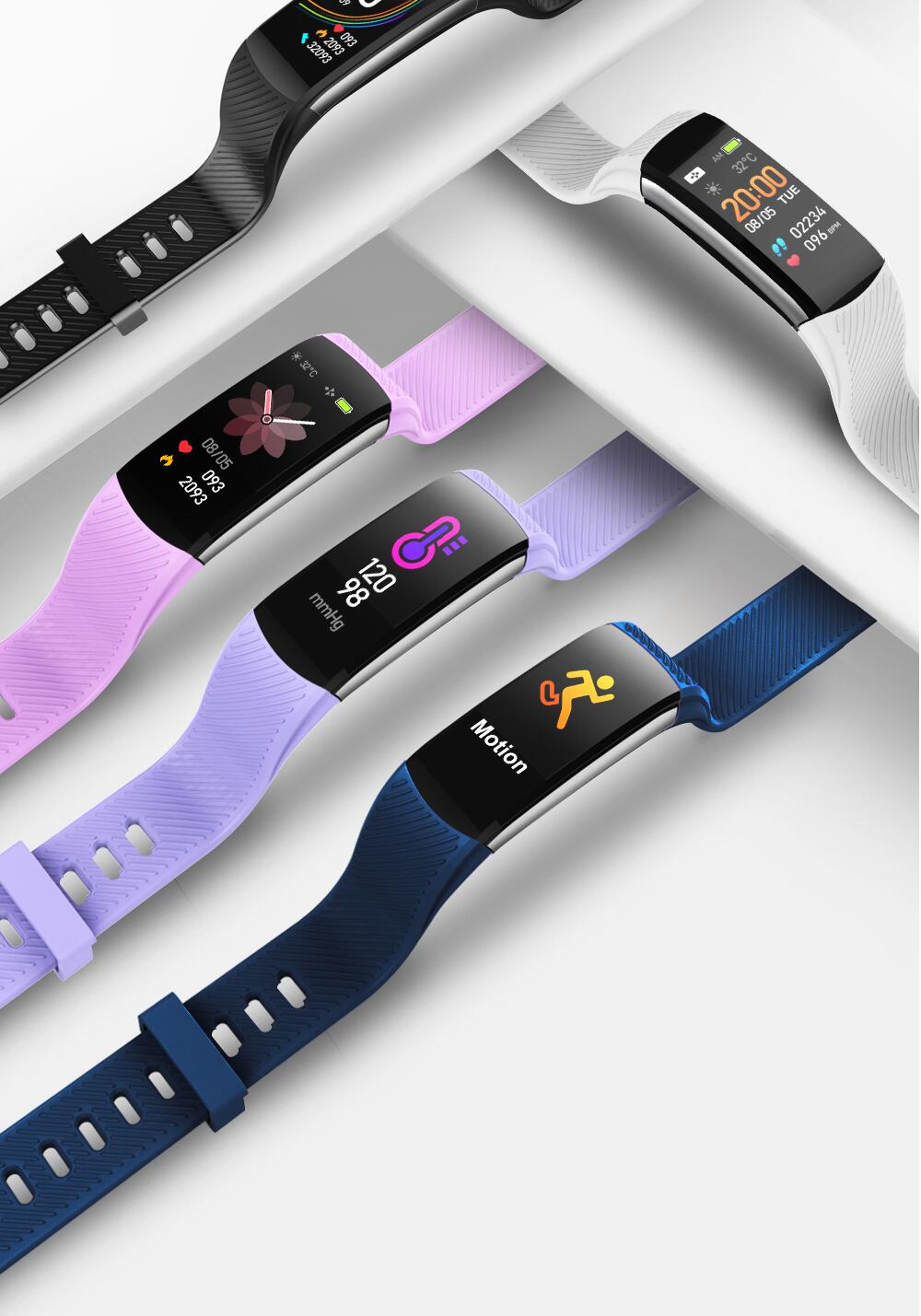 Kids Bluetooth Fitness Wristband with Heart Rate Monitor
